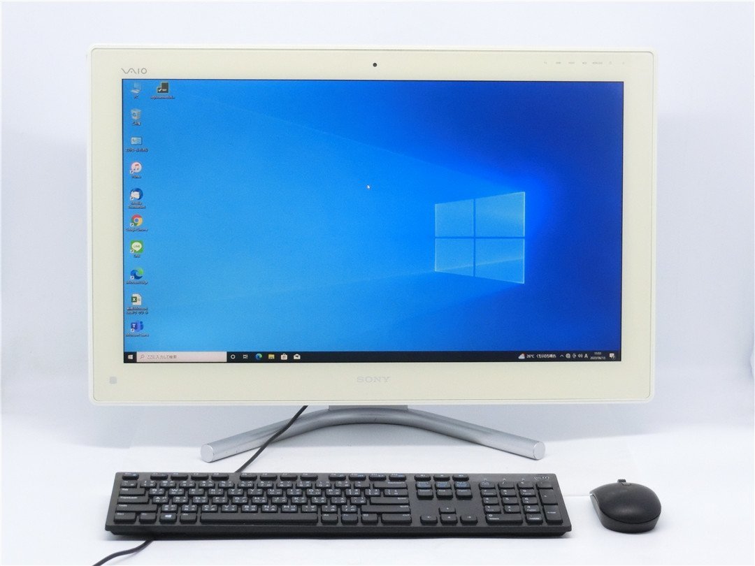 中古 一体型パソコン 　WEBカメラ　Windows10+office SONY　VPCL247FJ core i5　2450M/新品SSD256GB/メモリ8GB/23インチ　送料無料_画像1