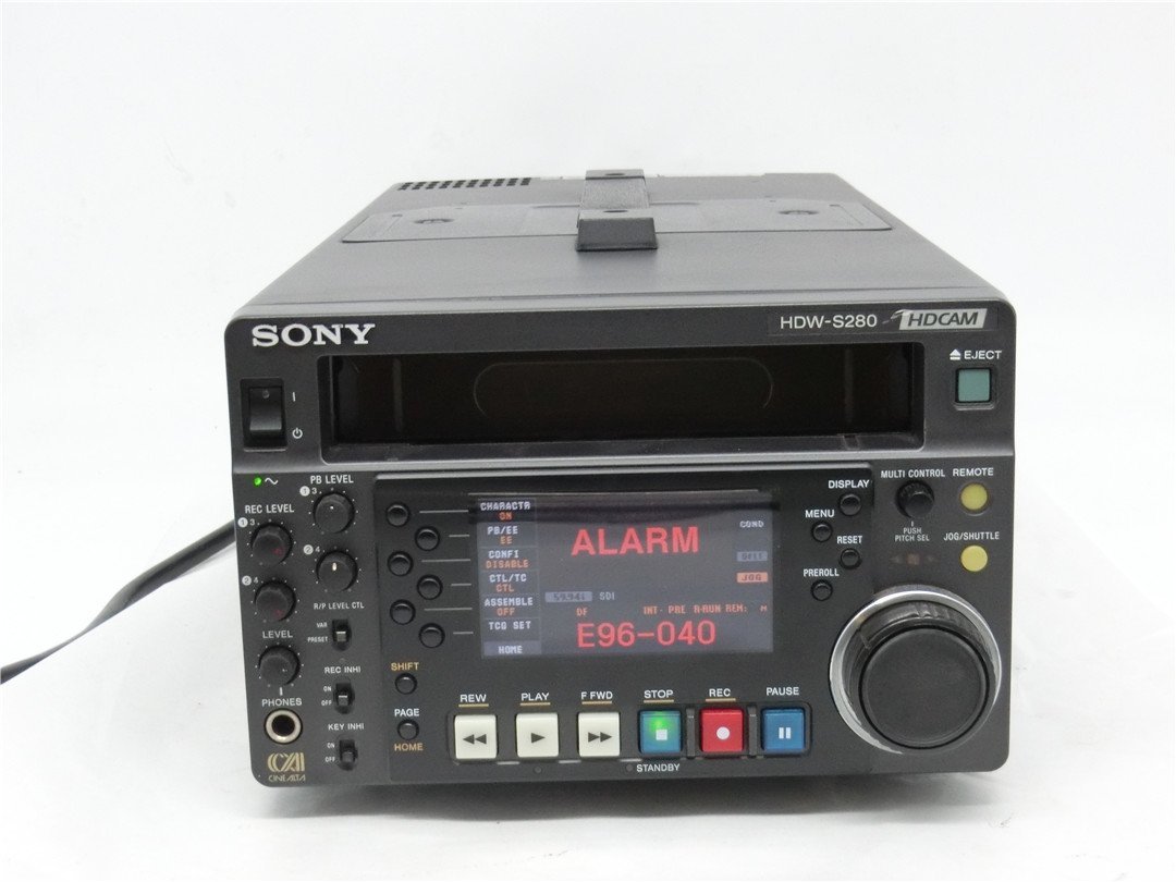 SONY HDW-S280 HDCAMフォーマットポータブルVTR 通電のみ確認済み