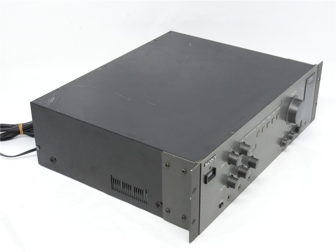中古品　 SONY/ソニー SRP-X350 AUDIO MIXER TOTAL 300W アンプ内蔵型ビデオ入力対応オーディオミキサー 　通電のみ確認済　ジャンク品　_画像2