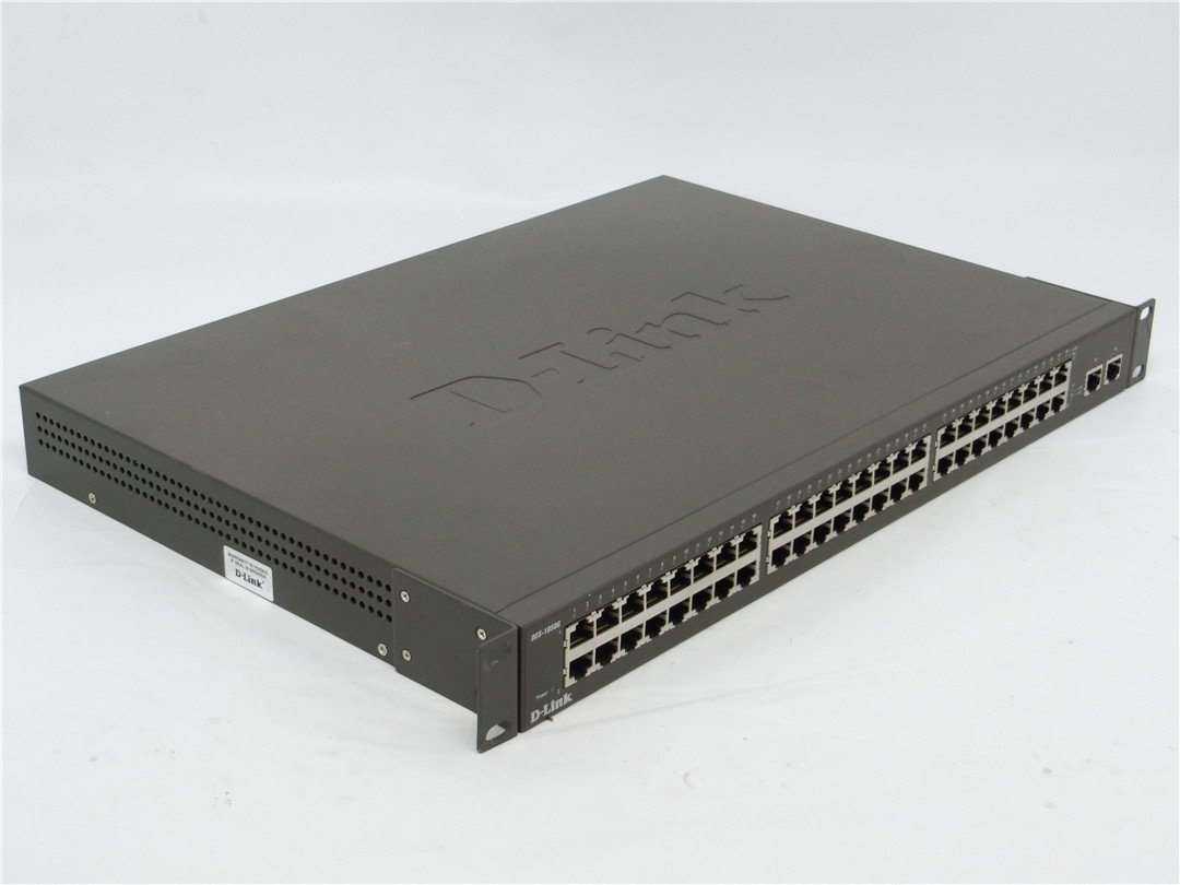 中古品　ディーリンクジャパン 48-port 10/100M スイッチングHUB+2 Copper Gigabit Uplinks(電源内蔵) DES-1050G　通電確認済　ジャンク品_画像2