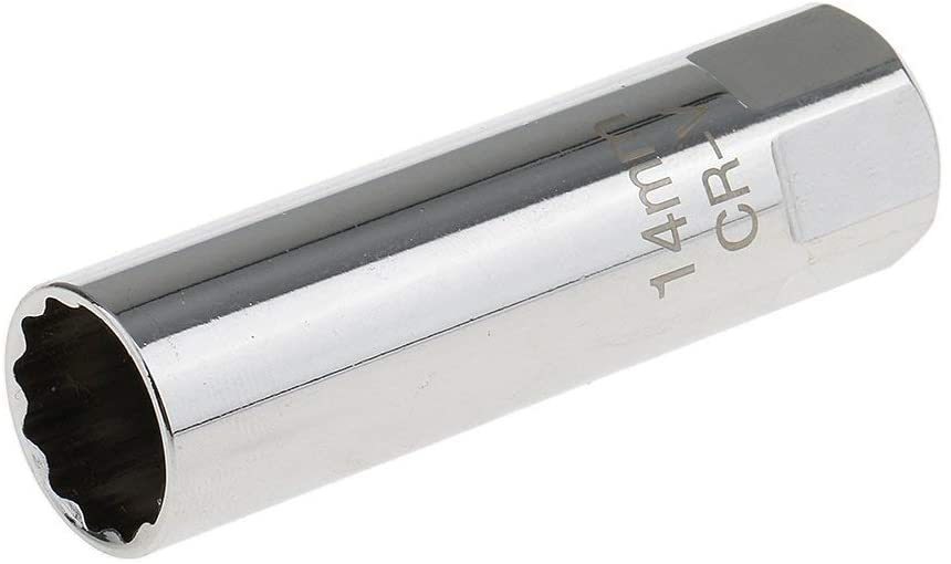 プラグレンチ 14mm プラグレンチ12角 3/8(9.5mm)差込角 マグネット仕様 プラグソケット スパークプラグソケット プラグレンチ 14mm16mm 2本セット 差込口 9.5mm エンジンプラグ