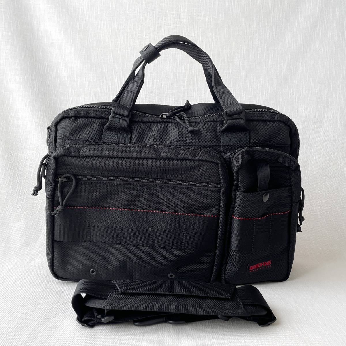 ■1円〜 <極美品!!>■BRIEFING ブリーフィング MOBILE LINER 13 ビジネスバッグ 2way A4/PC収納 仕事 通勤 USA製 ブラック 黒 BRA213B05