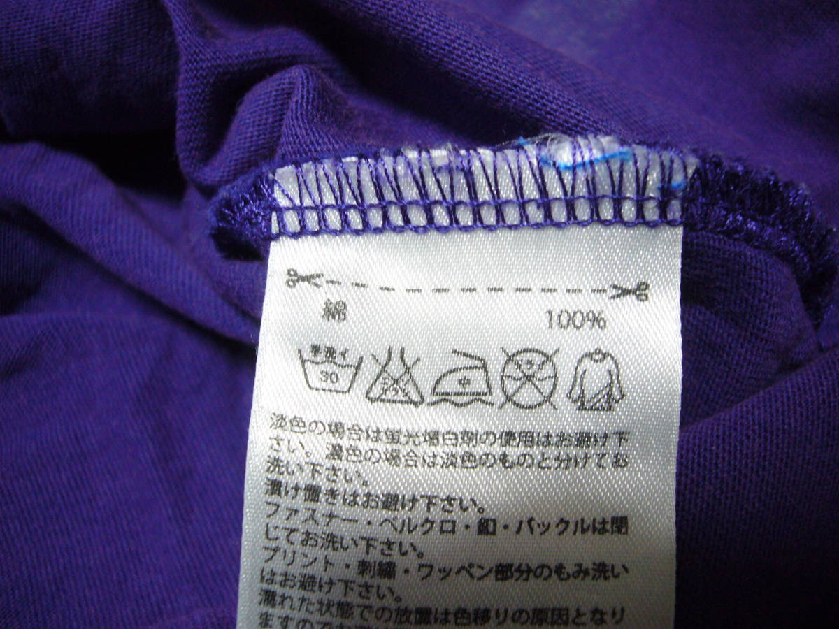 アディダス セレブレイトFIVE　TO THREE半袖Tシャツ青×紫S_画像4