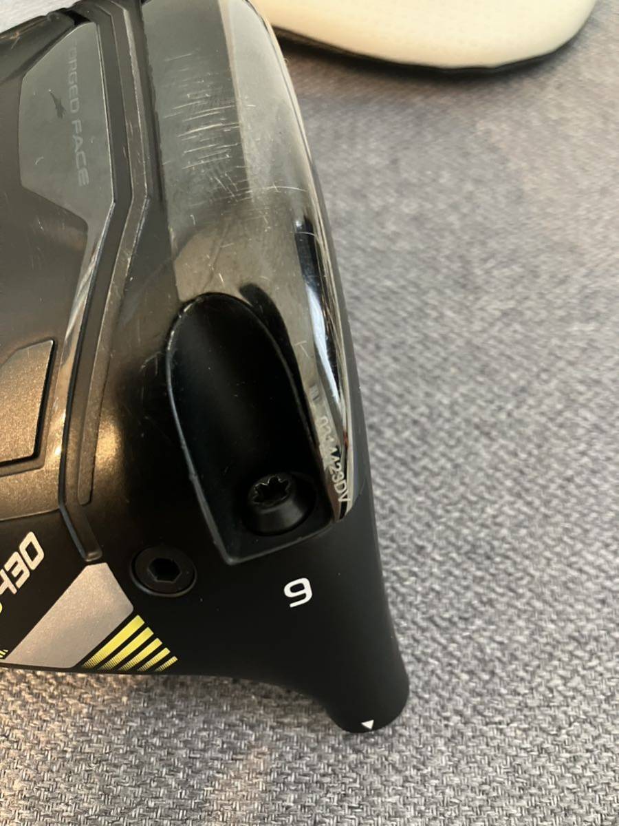 日本仕様 ピン PING G430 LST 9° ドライバー ヘッド単体 ヘッドカバー