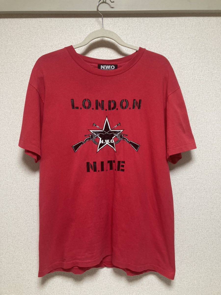 希少 90's 初期タイプ ロンドンナイト N.W.O Tシャツ サイズL ロンナイ