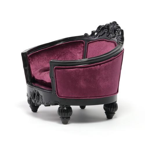  sofa pet bed antique chair dog cat oval type black x purple cloth wooden ro here style stylish symphony 1164-S-8F222