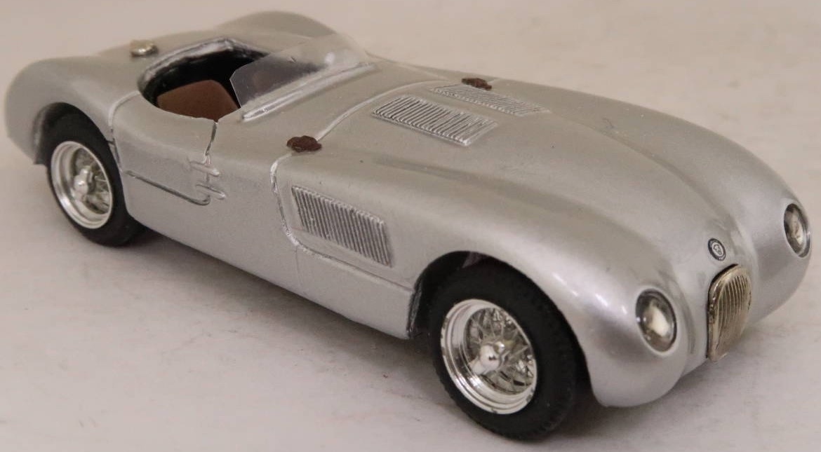 [. произведение? редкостный ]Ж Vintage верх модель 1/43 Jaguar C модель серебряный / TOP MODEL JAGUAR C-TYPE Silver Ж Daimler Daimler XK