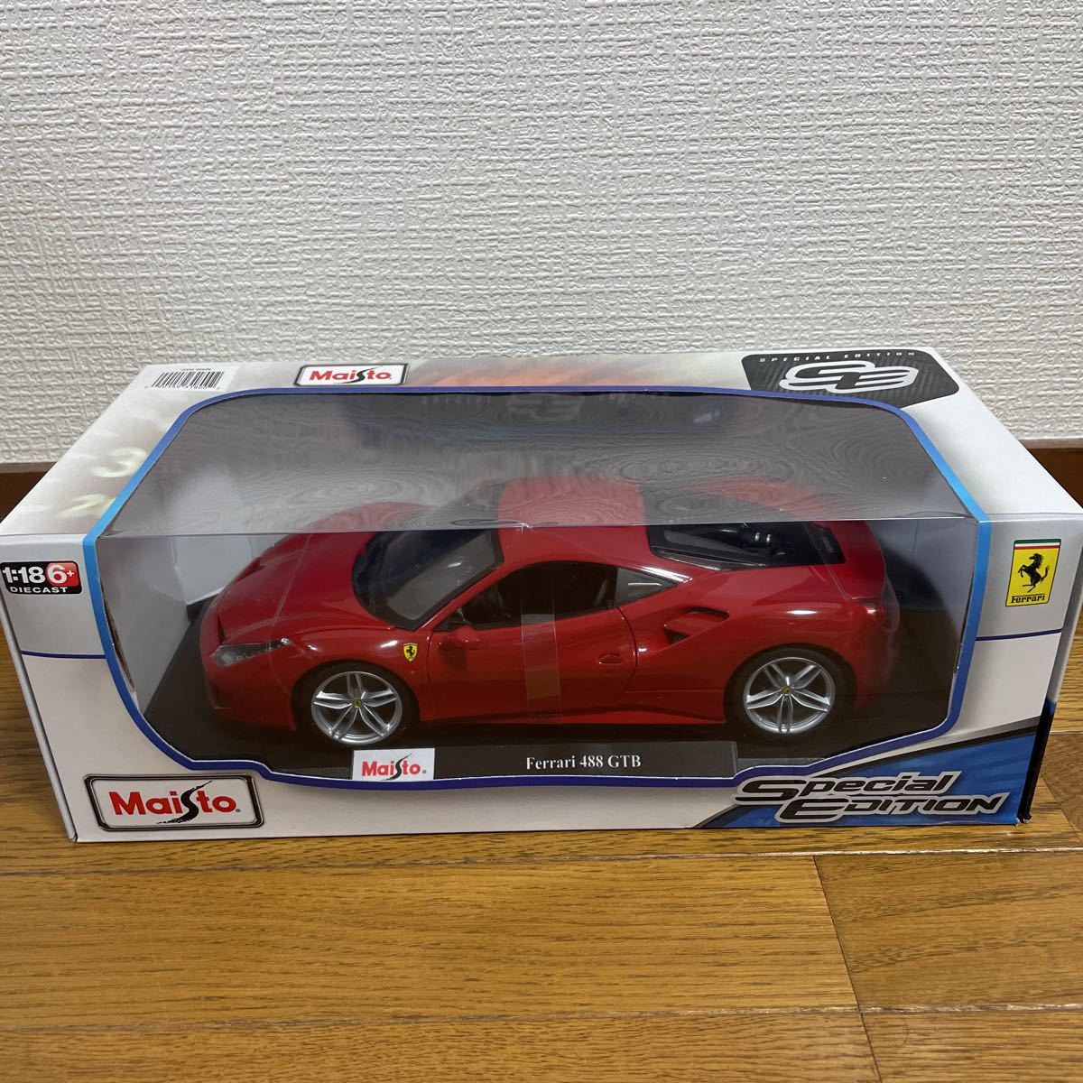 【レア★送料無料★新品未開封】 Maisto 1/18 Ferrari 488 GTB マイスト フェラーリ Datsun ミニカー Bugatti FORD JAGUAR Lamborghini bmw