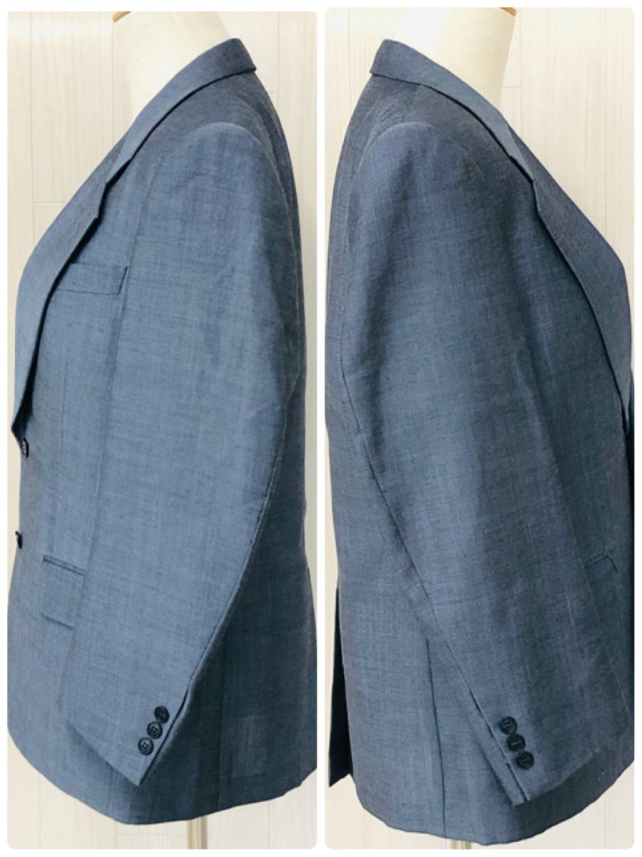 AS0236 D'URBAN ダーバン メンズ セットアップ スーツ クリーニングタグ付き 肩パッド フォーマル オフィススタイル ジャケット パンツ_画像5