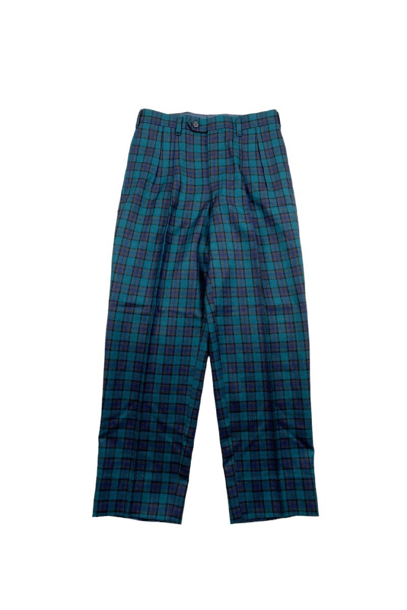 Christian Dior MONSIEUR wool check pants クリスチャン ディオール ウール チェック柄 パンツ スラックス ヴィンテージ_画像1