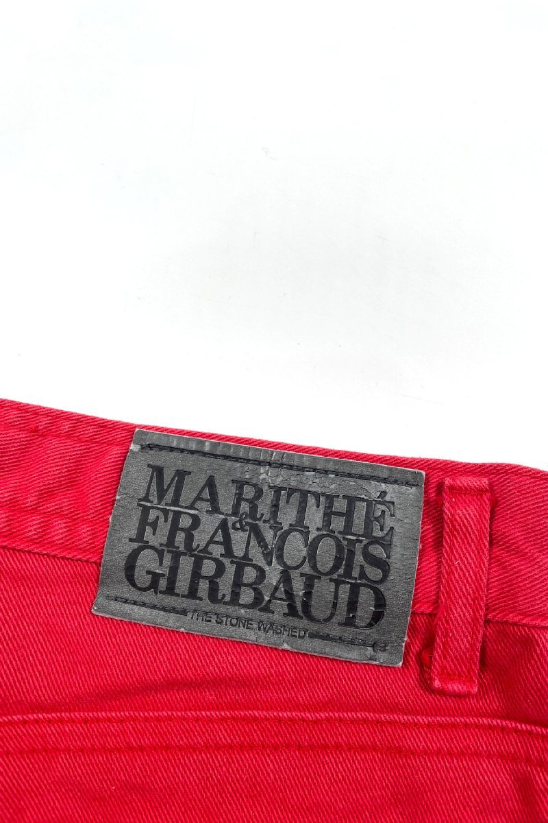 MARITHE FRANCOIS GIRBAUD red denim pants Mali te franc sowa Jill bo- color Denim pants red lady's Vintage 