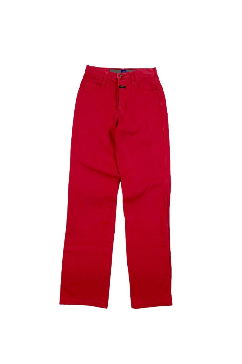 MARITHE FRANCOIS GIRBAUD red denim pants Mali te franc sowa Jill bo- color Denim pants red lady's Vintage 