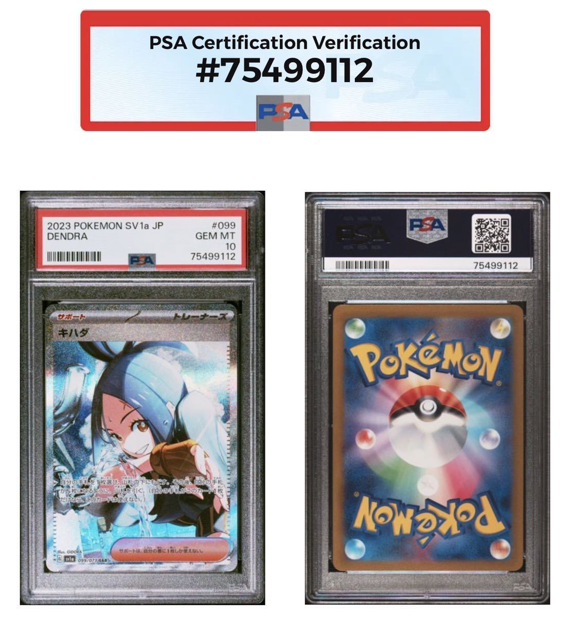 PSA10】キハダ SAR トリプレットビート【ポケカ】※PSAケースあり