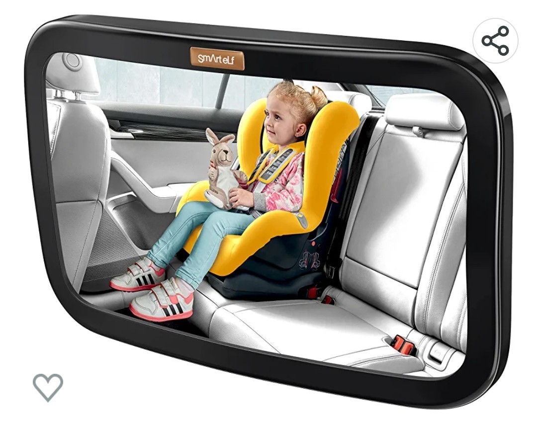 y062705k SMART ELF 車用 ベビーミラー 車 前向き ベビーミラー インサイトミラー 車 チャイルドシート ミラー 後部座席 鏡 取付簡単 _画像1