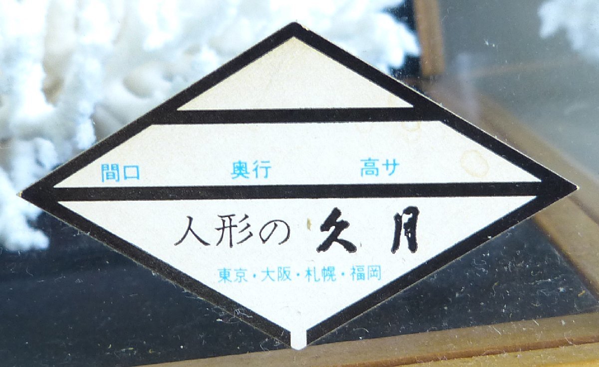 ※注意※【店頭引き取り限定商品】☆人形の久月 天然珊瑚原木 白珊瑚 サンゴ 置物/インテリア ガラスケース入り USED品☆_画像10