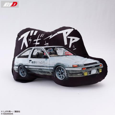  prompt decision initials Dda ikatto cushion 50×33 tag equipped initial D Fujiwara . sea AE86 Sprinter Trueno HachiRoku 