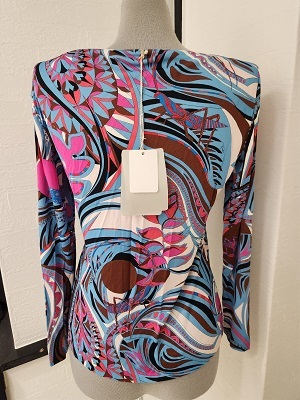  Emilio Pucci beautiful color scheme. tops unused size 40[8762-19-3]