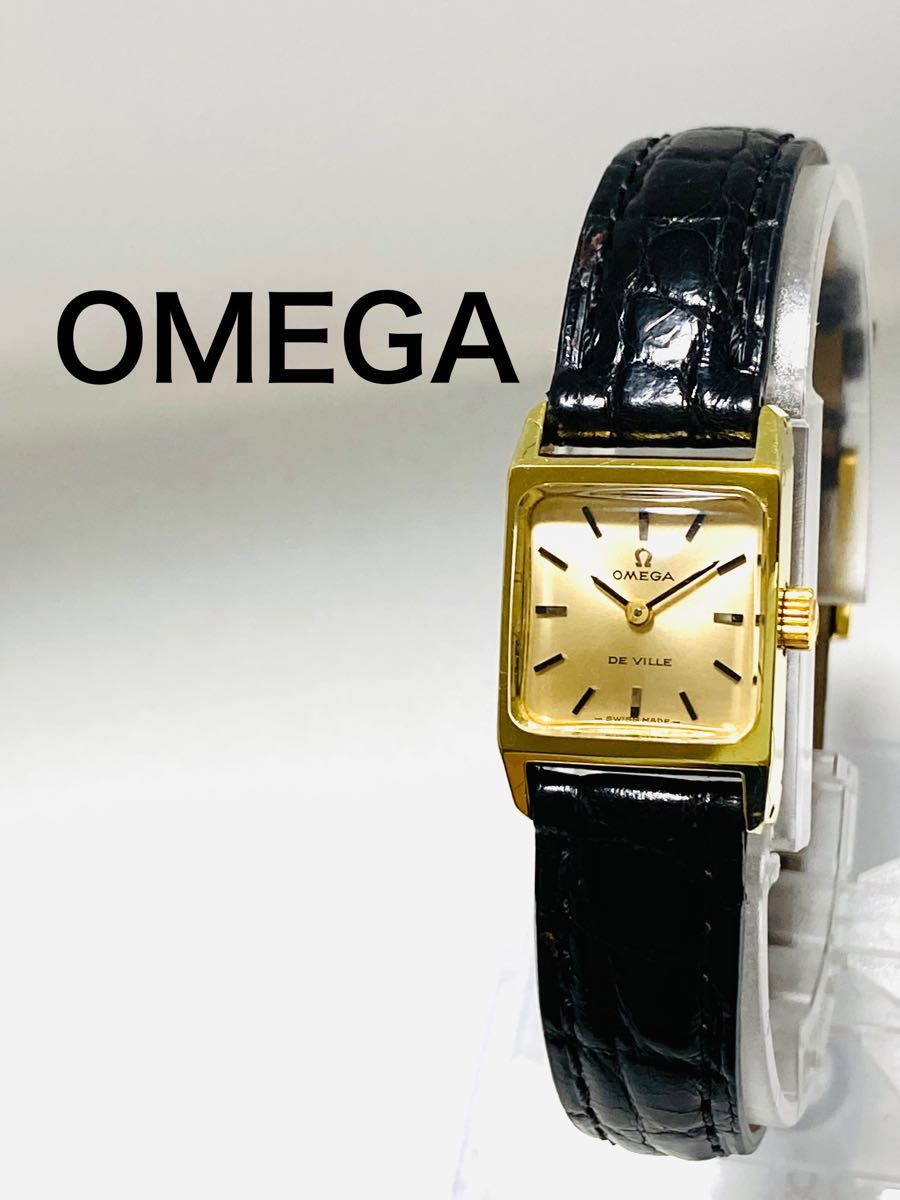 OMEGA オメガ デビル 手巻き ベルト純正 ゴールド レディース腕時計