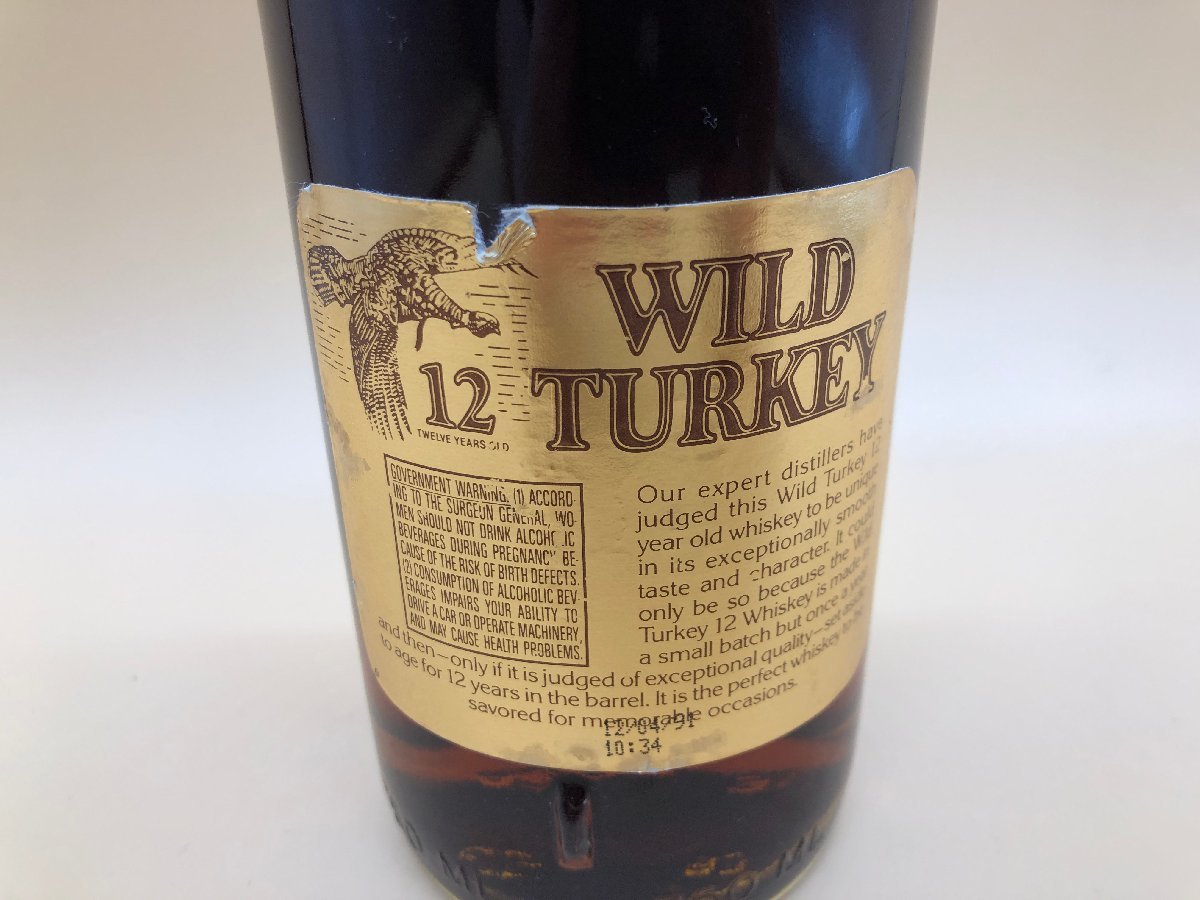 未開栓】WILD TURKEY ワイルドターキー 12年 リミテッド 未開栓】WILD TURKEY ワイルドターキー 12年 リミテッド