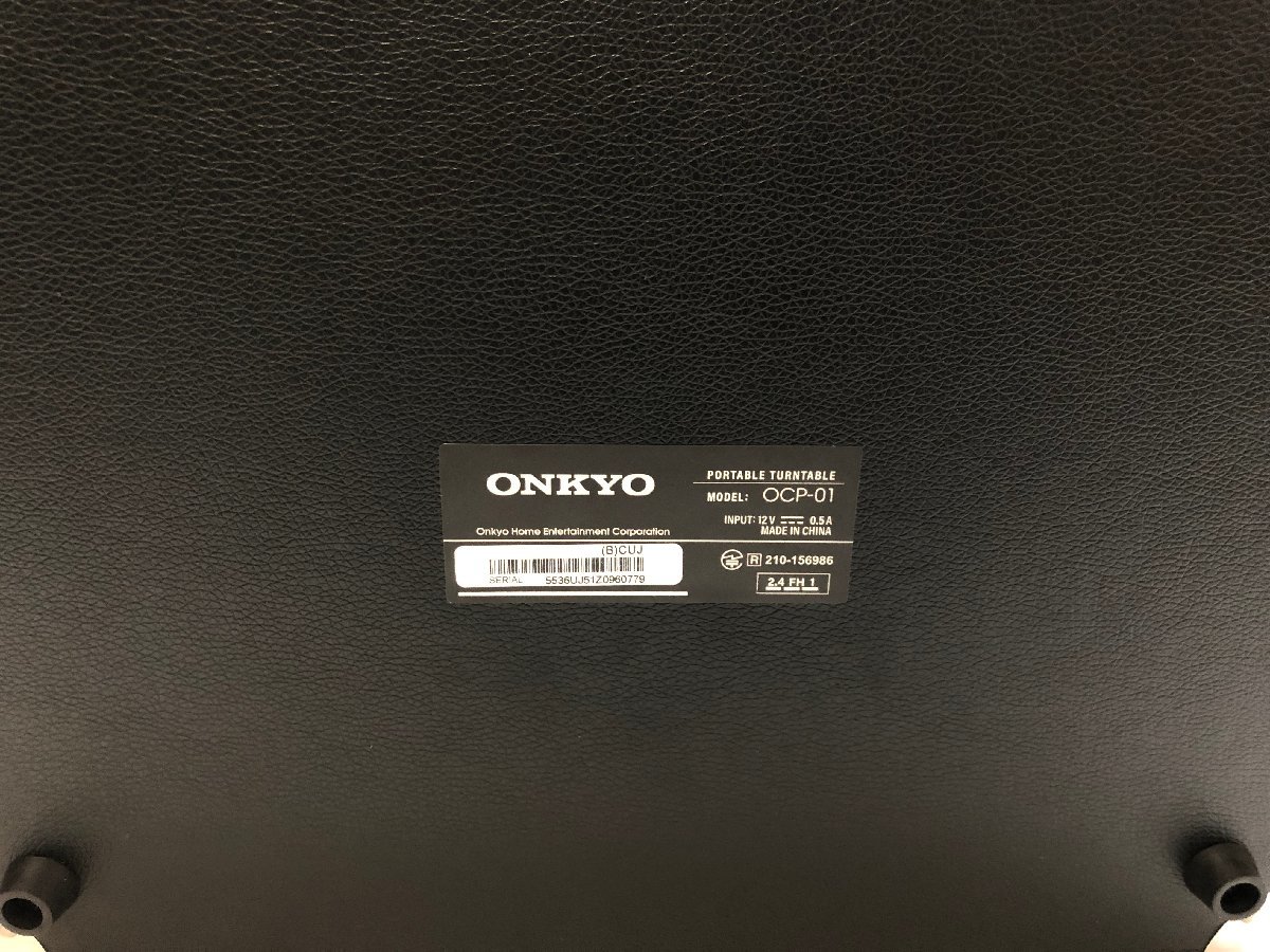 ☆美品☆ONKYO オンキョー ポータブル ターンテーブル OCP-01