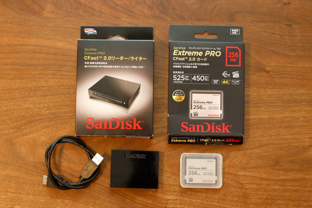 CFast 2.0 256GB サンディスク エクストリームプロ SanDisk Extreme PRO カードリーダー_画像1