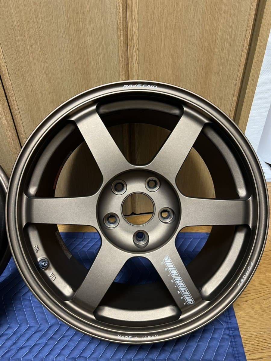 1円スタート】RAYS VOLK RACING TE37 SAGA 17インチ 114.3 8.5J +45 5