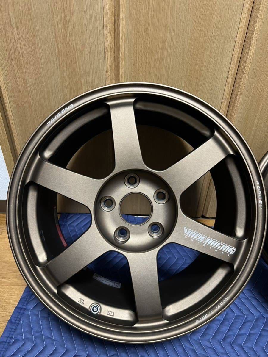 1円スタート】RAYS VOLK RACING TE37 SAGA 17インチ 114.3 8.5J +45 5