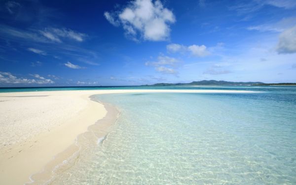  sea . empty . sand .. style peace beach mayo LUKA island Spain sea picture manner new material wallpaper poster wide version 603×376mm( is ... seal type )057W2