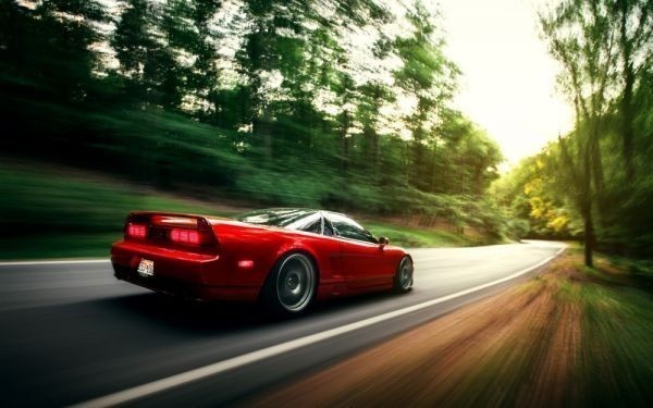  Honda Acura NSX red 1990 year picture manner new material wallpaper poster extra-large wide version 921×576mm( is ... seal type )007W1