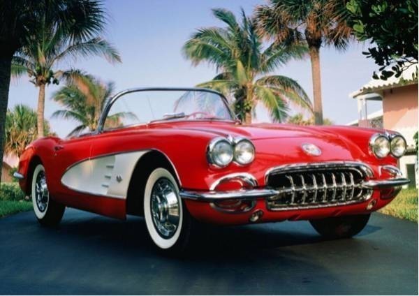  Corvette C1 type 1960 year picture manner wallpaper poster extra-large A1 version 830×585mm( is ... seal type )007A1