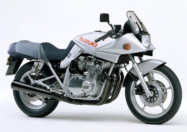 スズキ GSX1100S（SR） 刀 カタナ KATANA 1994年 絵画風 壁紙ポスター 特大A1版830×585mm （はがせるシール式） 012A1_画像1