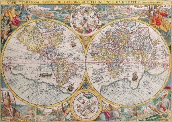 ヤフオク 世界地図 古代 アンティーク 絵画風 壁紙ポスタ