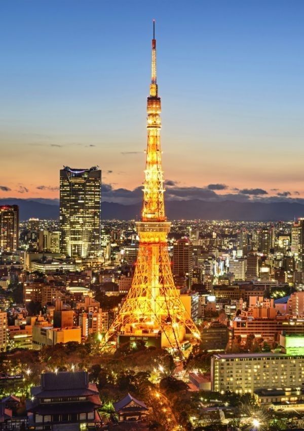 ヤフオク 夕暮れの東京タワー 夜景 夕焼け 六本木ヒルズ