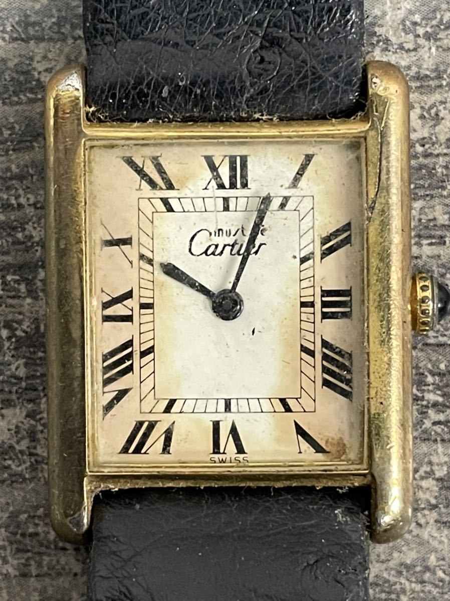 6957 Cartie カルティエ 925 ARGENT 腕時計 レディース ジャンク品