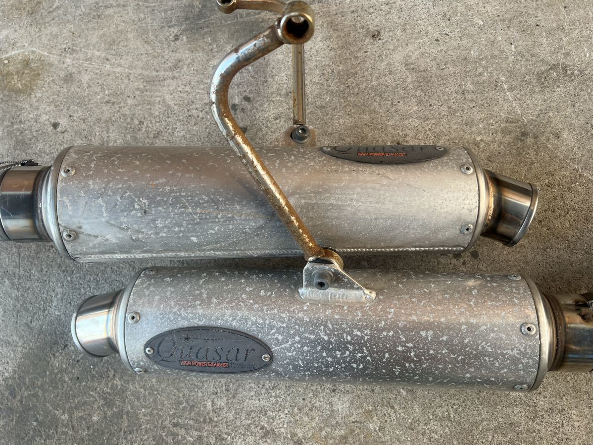 ヤマハ SRX400 1JL 社外マフラー クラフト クエーサー 左右出し