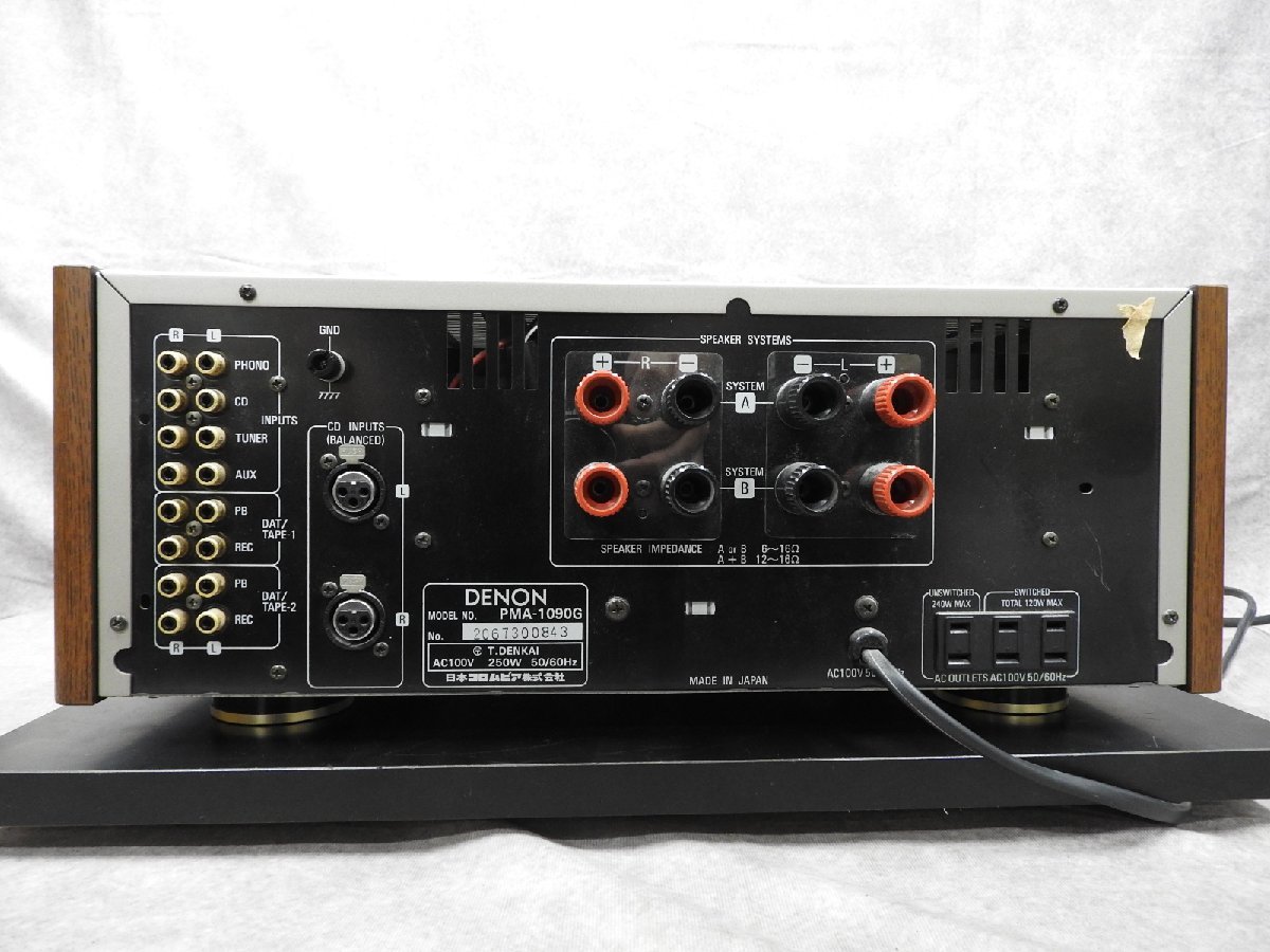 〇【神殿店】DENON デノン PMA-1090G プリメインアンプ 〇ジャンク〇