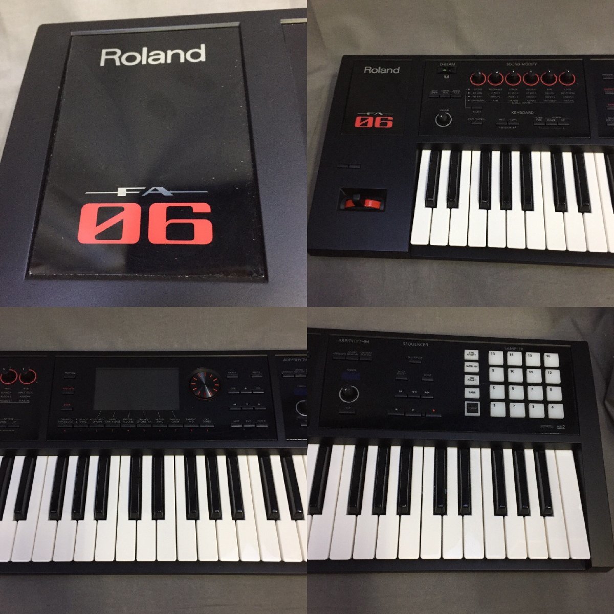 f146*180 【やや傷汚れ有】 2306-254 ROLAND FA-06 61鍵キーボード