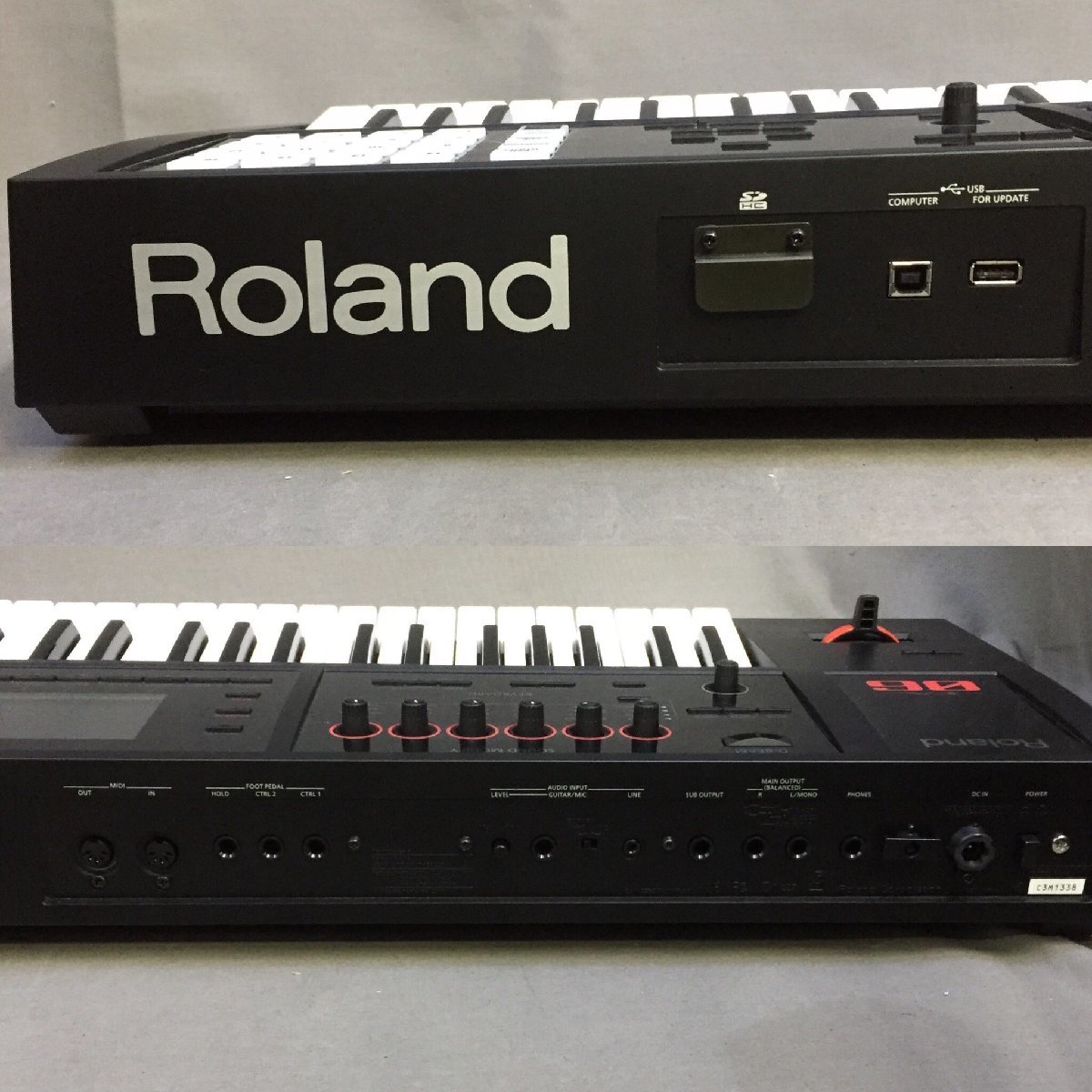 f146*180 【やや傷汚れ有】 2306-254 ROLAND FA-06 61鍵キーボード