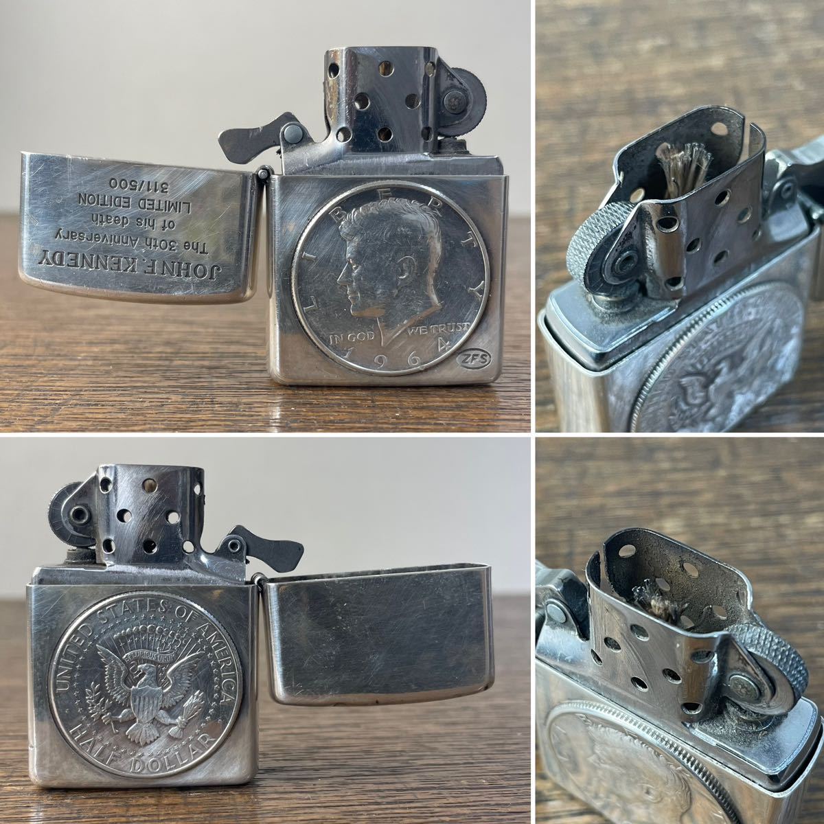 Zippo ジッポー スターリングシルバー ジョンFケネディ 没後30周年