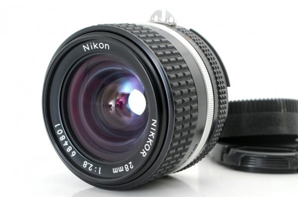 【別倉庫からの配送】 NIKKOR Ai-S 【良品】Nikon 28mm 寄れる広角レンズ！最大撮影倍率も1/3.9倍！#4669 ニコン単焦点広角マニュアルレンズ F2.8 ニコン