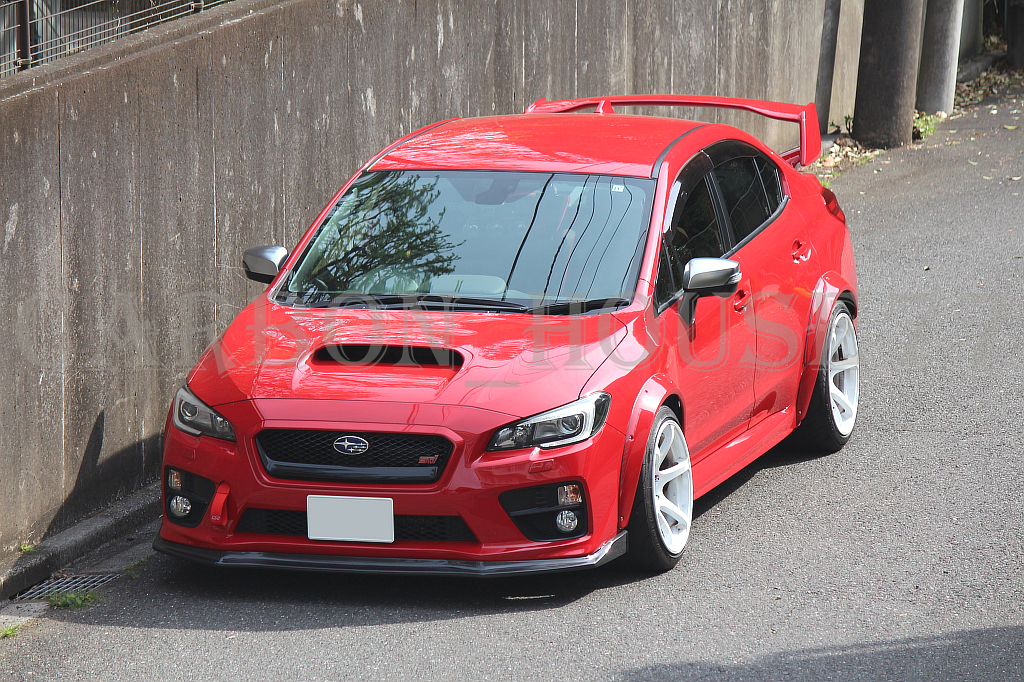 ★SUBARU WRX STI VAB WRX S4 VAG 前期 カーボン フロント リップ スポイラー C型 2014/8-2017/7☆._画像6