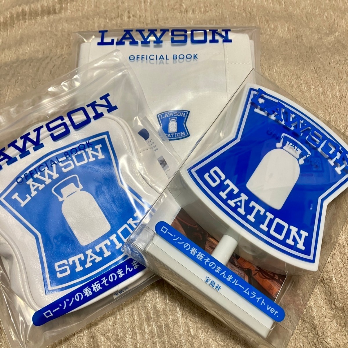 LAWSON ローソン 限定 看板ルームライト ポーチ トートバッグ - ライト