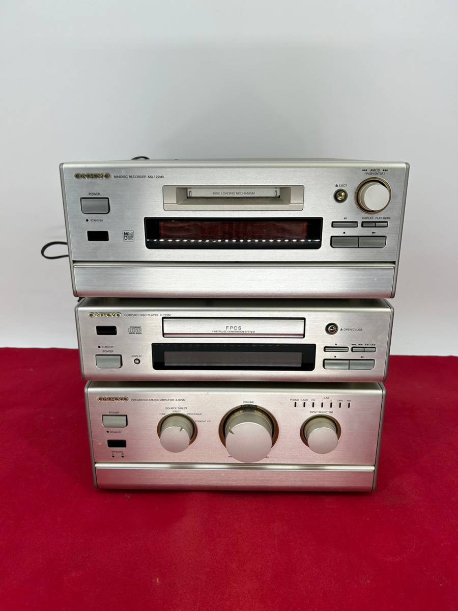 セット売り】ONKYO/オンキョー プリメインアンプ CDプレーヤー MD