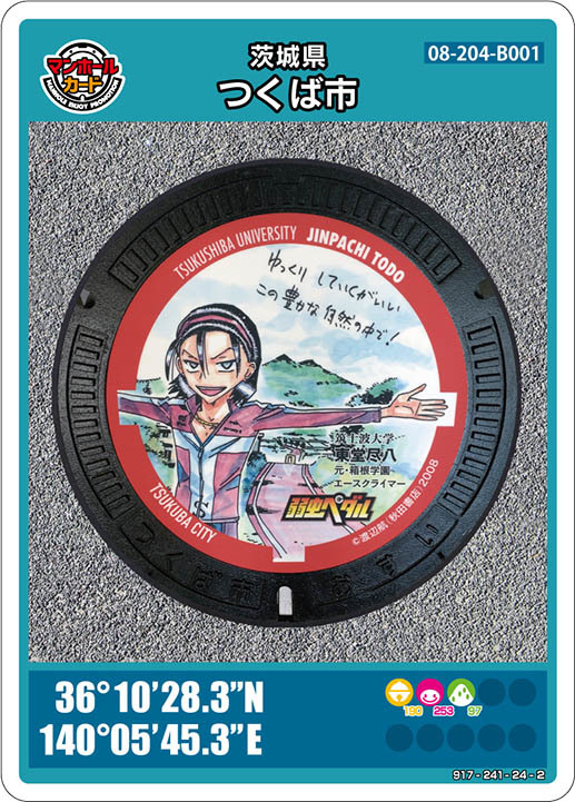 メーカー直送 茨城県つくば市Bのマンホールカード i9tmg.com.br