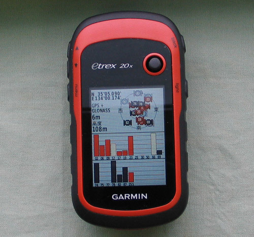 GARMIN ガーミン ハンディGPS eTrex20x 日本語メニュー変換済み 地図３