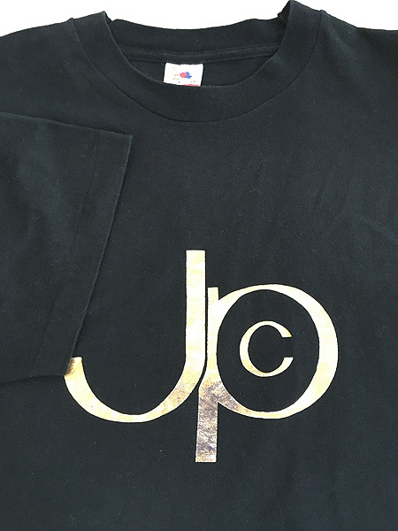 古着 90s USA製 JPC ゴールド アルファベット ロゴ Tシャツ XL 古着_画像4