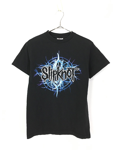 古着 00s Slipknot 覆面 ヘヴィメタル ハードコア バンド Tシャツ S 古着