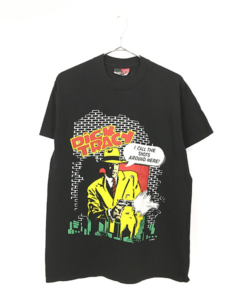 古着 80s USA製 Disney Dick TRACY オールド ムービー コミック T