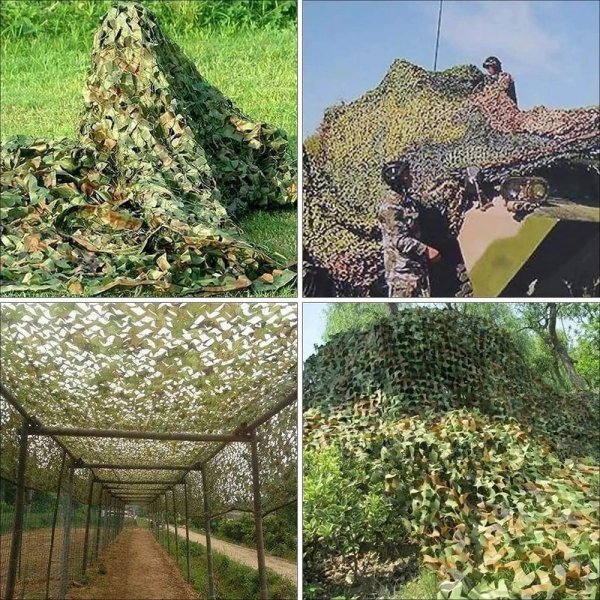 菜園 農園 DIY ミリタリー カモフラージュ ネット ガーデンデ コレーション グリーンジャングル カモ【Jungle camouflage】【2mx4m】_画像3