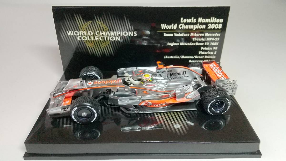 ミニチャンプス 1/43 マクラーレン MP4-23 L.ハミルトン ワールド